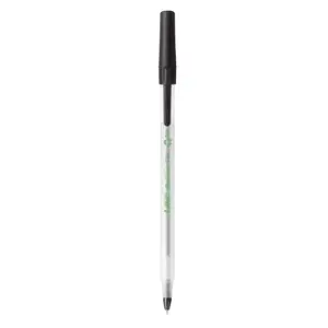 BIC Stick lodīšu pildspalva 8932392 — melna tinti, caurspīdīgs korpuss, 60 gab.