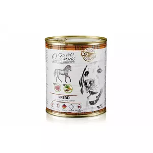 Влажный корм для собак o'canis Horse Meat with Potato 800 г — полнорационный для взрослых, белок 11.4%, жир 7.2%, влага 75%