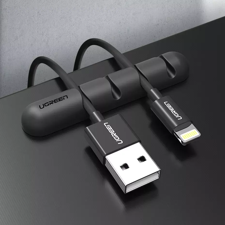 Kabeļu organizators UGREEN Uchwyt 30762 Black Photo 2