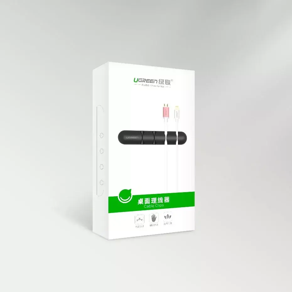 Kabeļu organizators UGREEN Uchwyt 30762 Black Photo 11