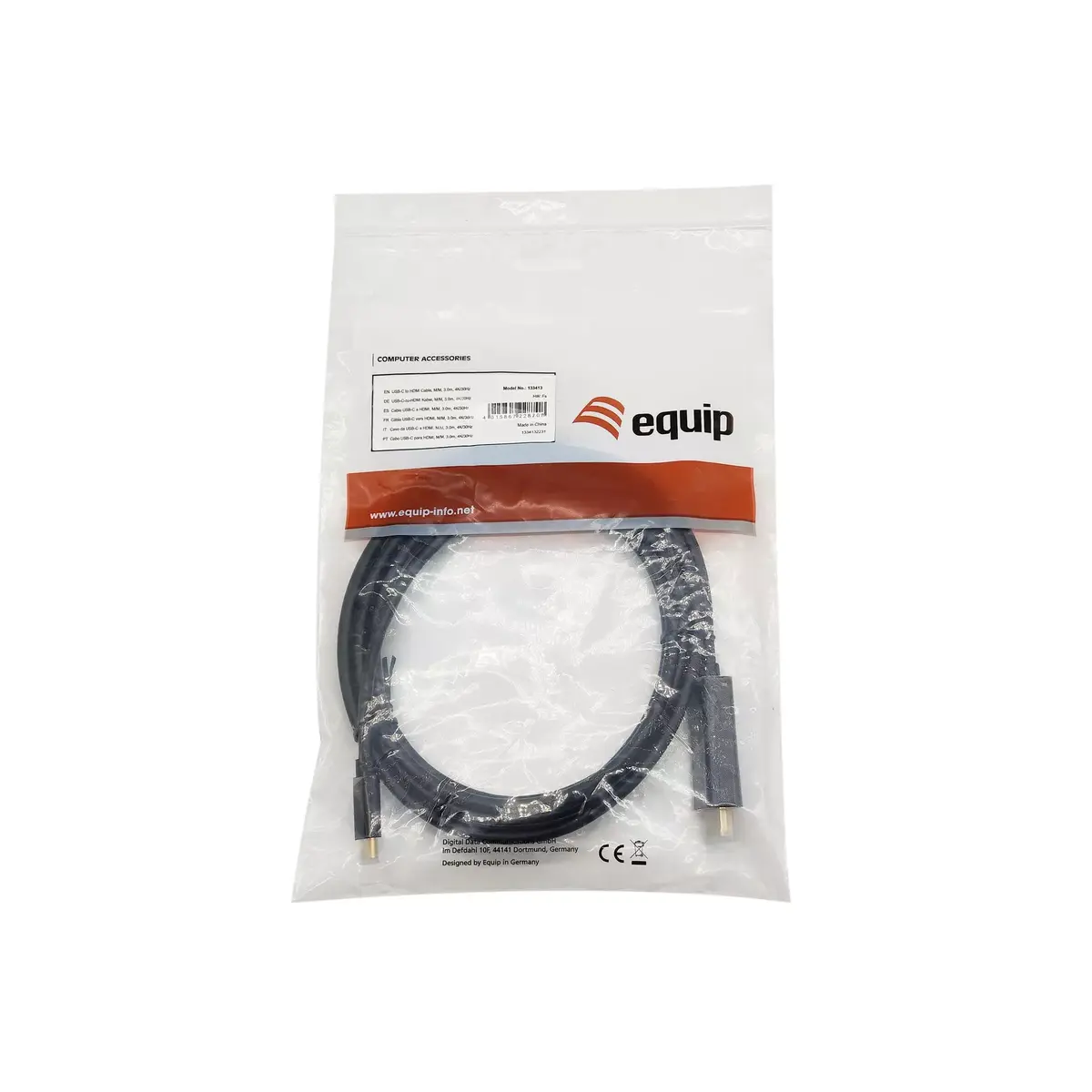 USB-C to HDMI Cable Equip 3.0m 4K/30Hz Photo 4