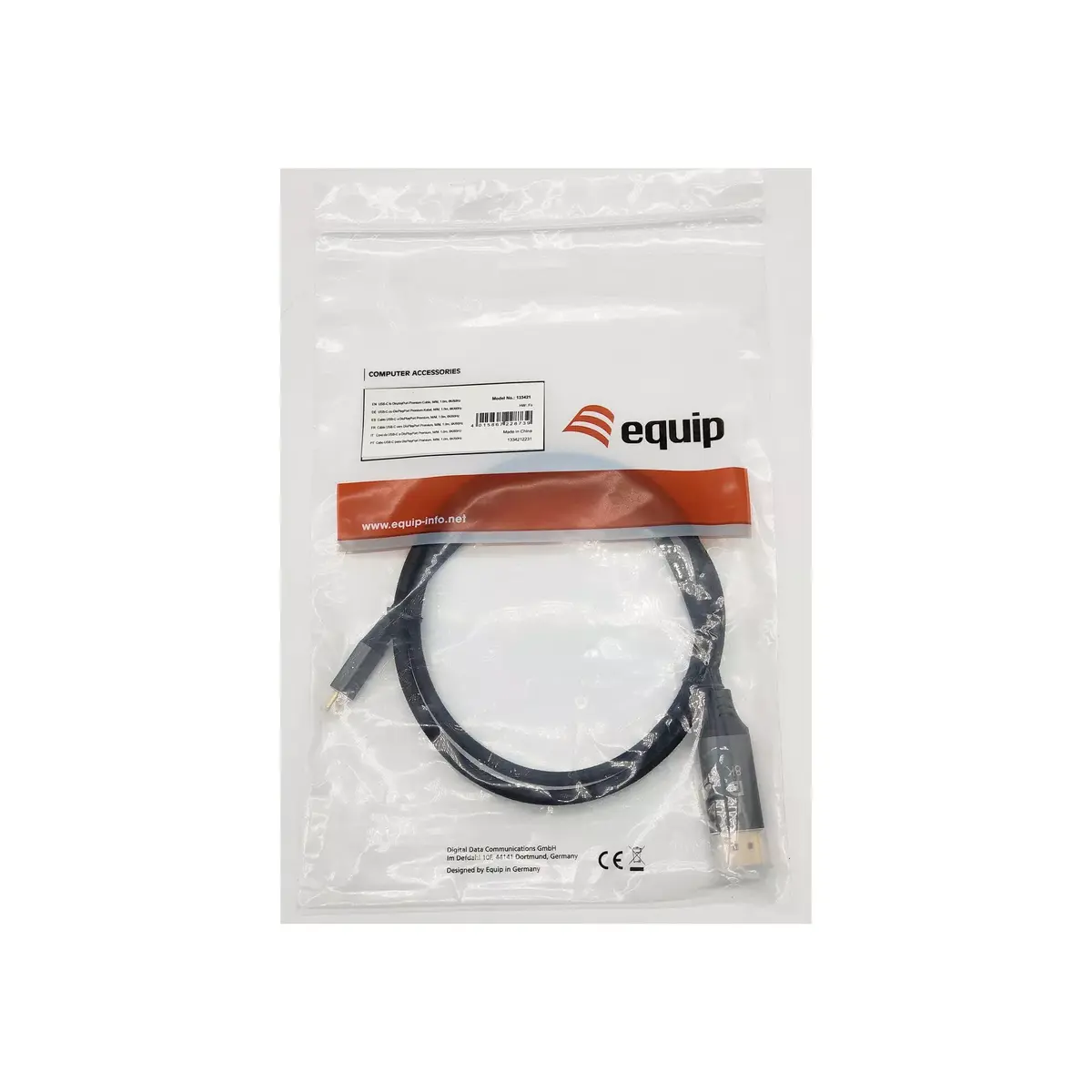 USB-C uz DisplayPort kabelis Equip 133421 Photo 5