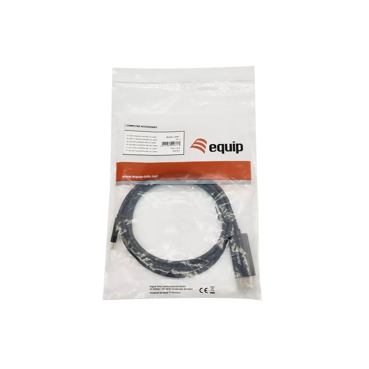 USB-C uz DisplayPort kabelis Equip 133427 Photo 4