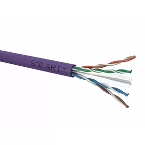 Network Cable Solarix SXKD-6-UTP-LSOH RJ45 CAT6 100m Blue