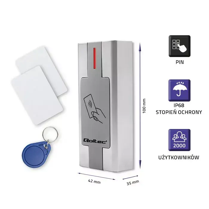 Proximity reader QOLTEC 52446 125 kHz USB Photo 2