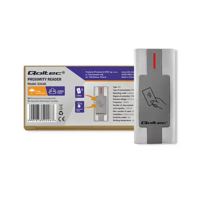 Proximity reader QOLTEC 52446 125 kHz USB Photo 4