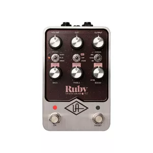 Guitar effect pedal Universal Audio UAFX Ruby '63 Top Boost amplifier with analog circuitry and true bypass