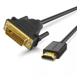 Ugreen 30116 video kabeļa adapteris 1 m DVI HDMI melns