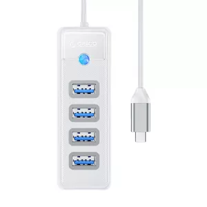 USB-A концентратор ORICO PW4U-C3-015-WH-EP 4 порта белый