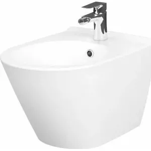Биде CERSANIT подвесное City Oval Box K35-043 — керамическое подвесное биде, компактный овальный корпус