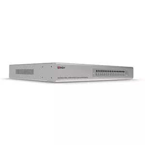 Lindy 16 Port VGA and USB Combo KVM Switch Silver Metal