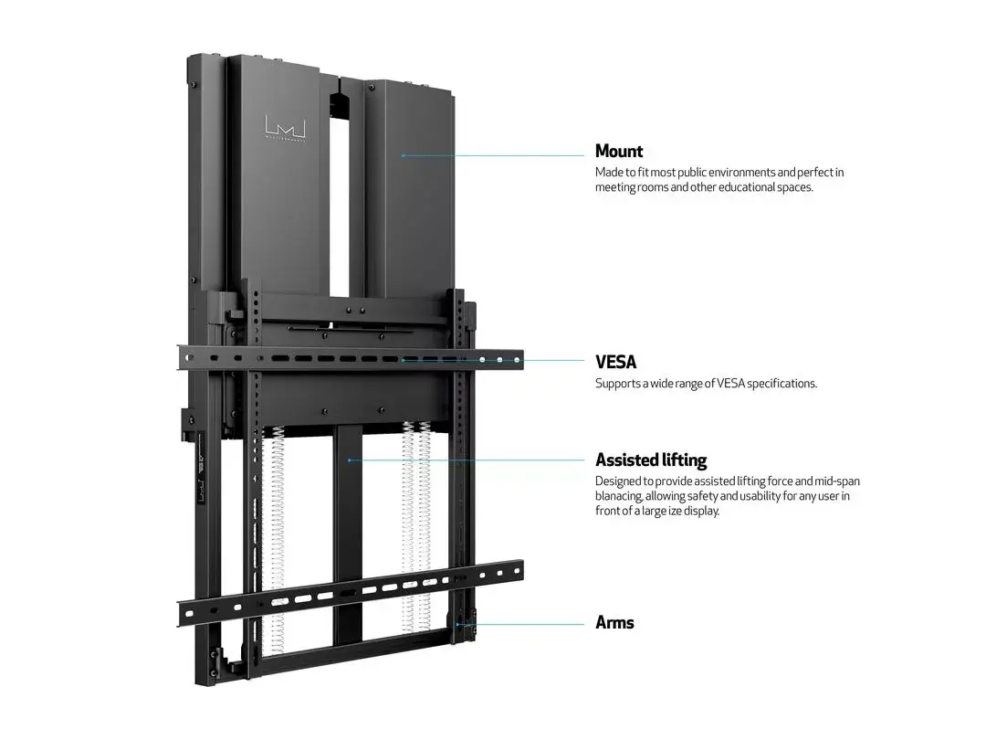 MULTIBRACKETS M Counterbalanced Wallmount 55–75" Photo 9