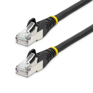 StarTech 1.5m CAT6a Ethernet Kabelis Melns LSZH 10GbE 500MHz 100W PoE++ Snagless RJ-45 S/FTP Tīkla Kabelis