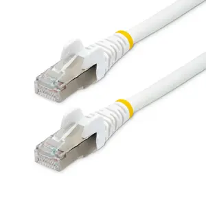 StarTech 7.5m CAT6a Ethernet kabelis Balts S/FTP LSZH 10GbE 500MHz 100W PoE++ Snagless RJ-45 savienojuma vads