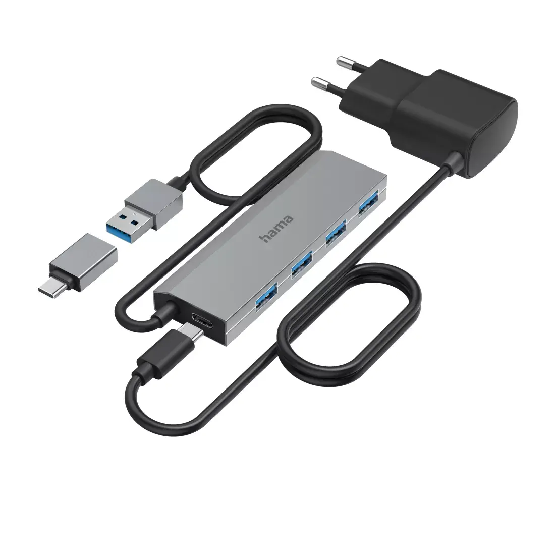 Hama USB хаб 3.2 Gen 1 Type-A Type-C Photo 3