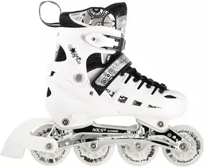 Inline skates Nils Extreme NH10905 4in1 White LED, size M/L (39–42), removable hockey blade