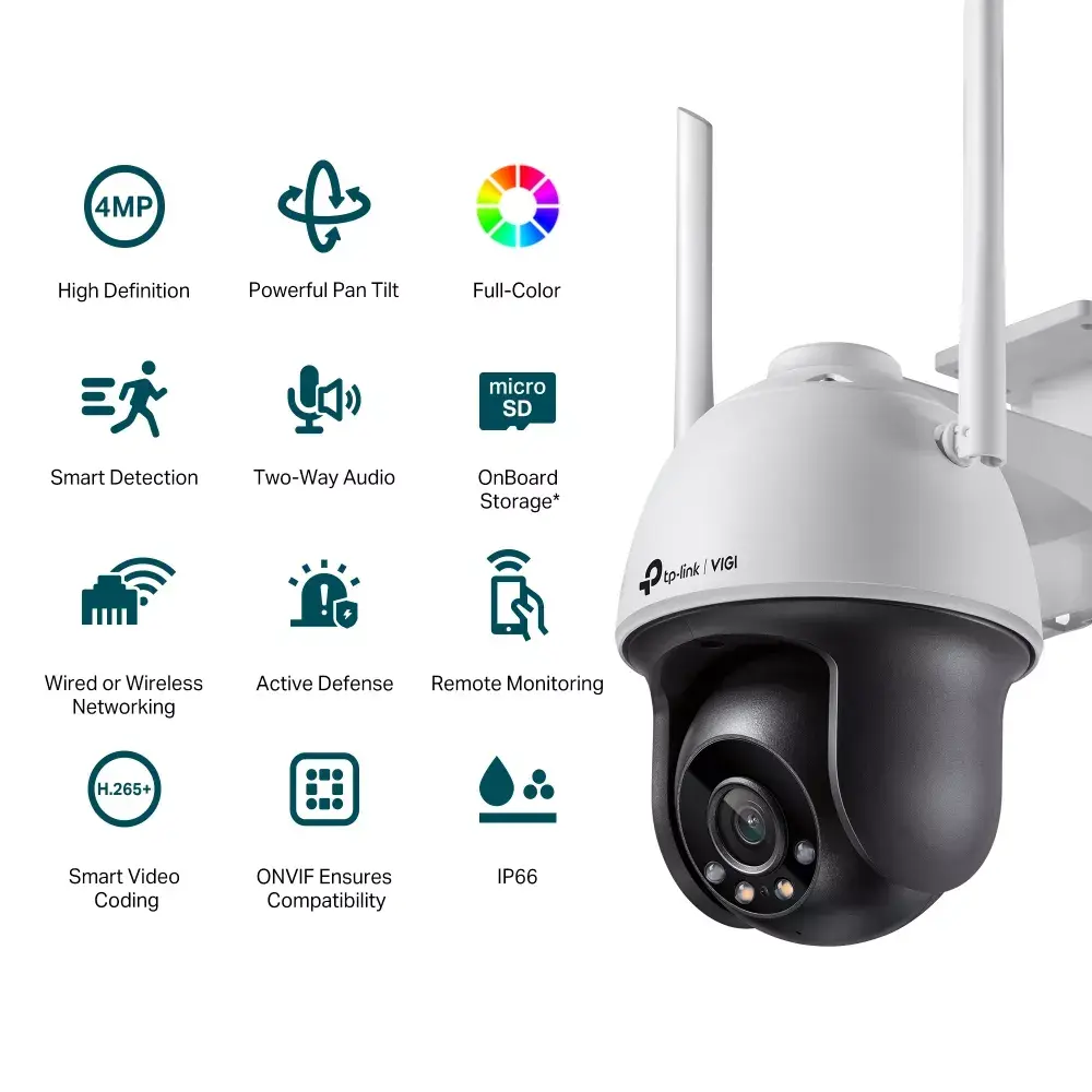 IP Security Camera TP-Link VIGI 4MP Outdoor Full-Color Photo 2