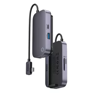Baseus PadJoy 6 USB Type-C Хаб 500 Mbit/s Серый