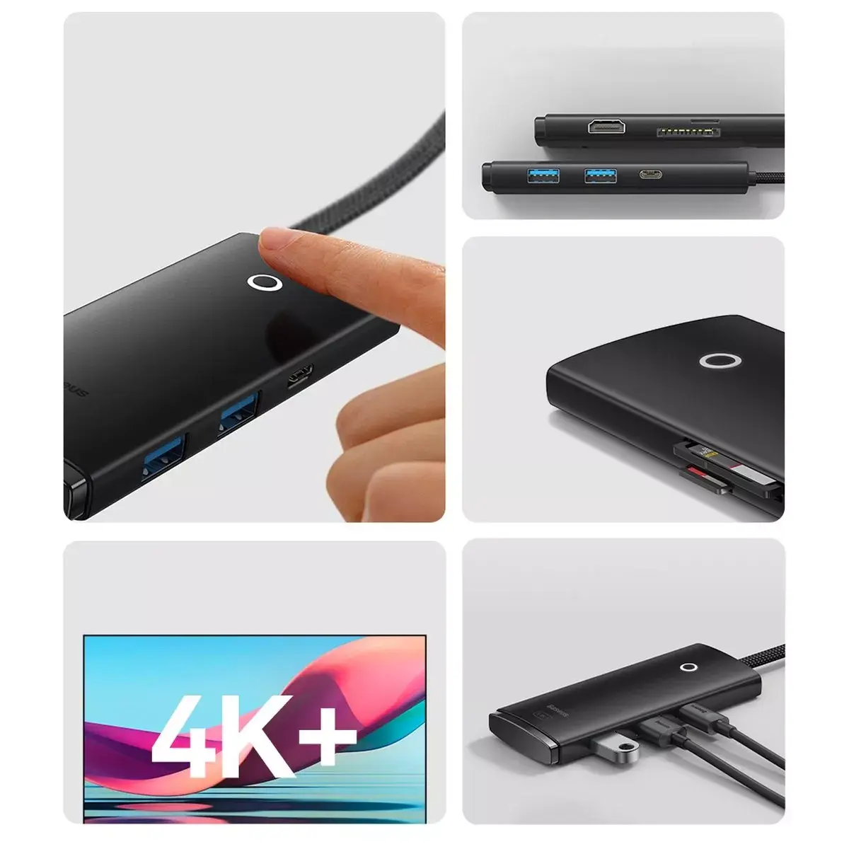 USB Type-C хаб Baseus WKQX050001 Photo 13