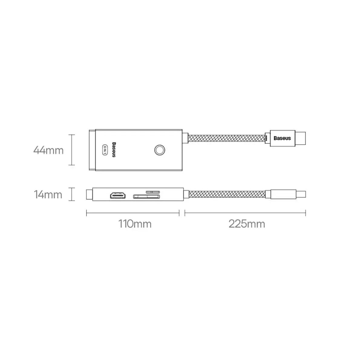 USB Type-C хаб Baseus WKQX050001 Photo 19