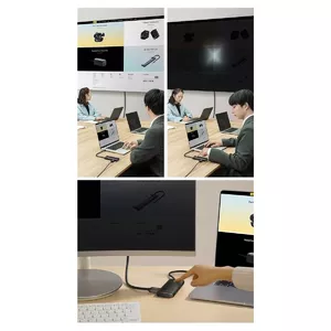 USB Type-C хаб Baseus WKQX050001 5000 Mbit/s Черный