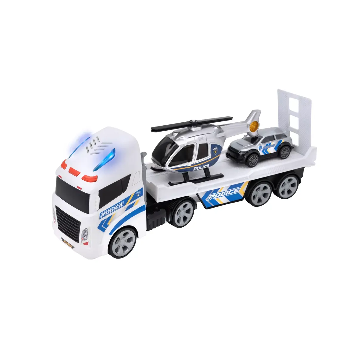 Teamsterz Policijas helikoptera transportieris ar gaismu un skaņu Photo 2