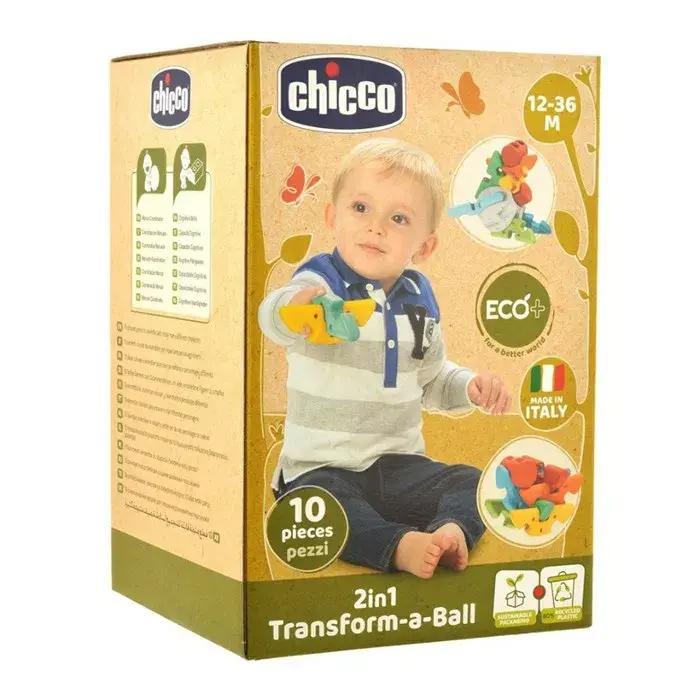 CHICCO 2 in 1 Build a Ball-Eco rotaļlieta Photo 2