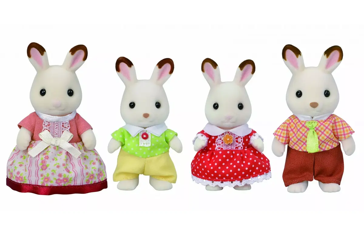 Sylvanian Families Chocolate Rabbit Family набор фигурок Photo 3