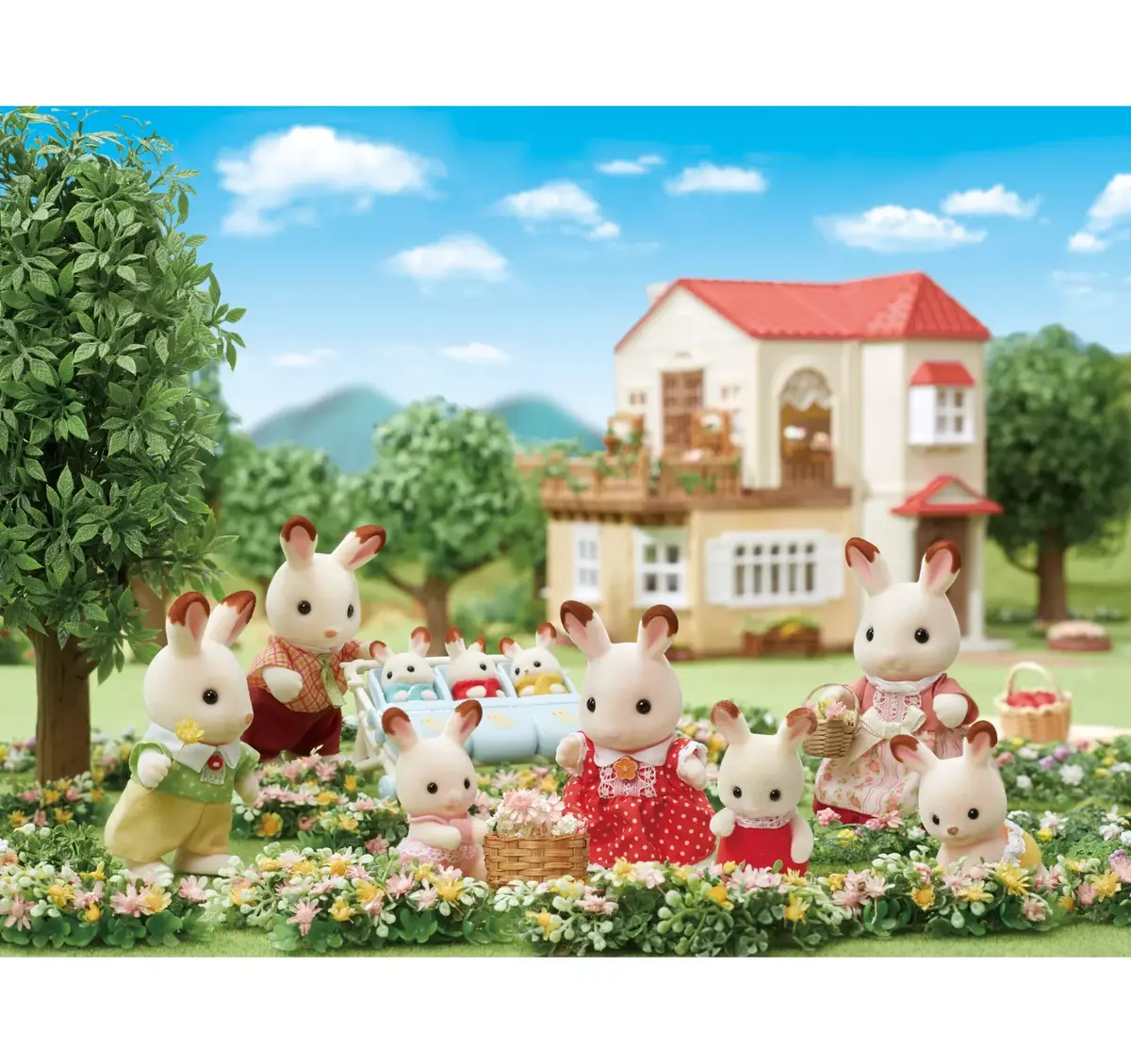 Sylvanian Families Chocolate Rabbit Family набор фигурок Photo 4