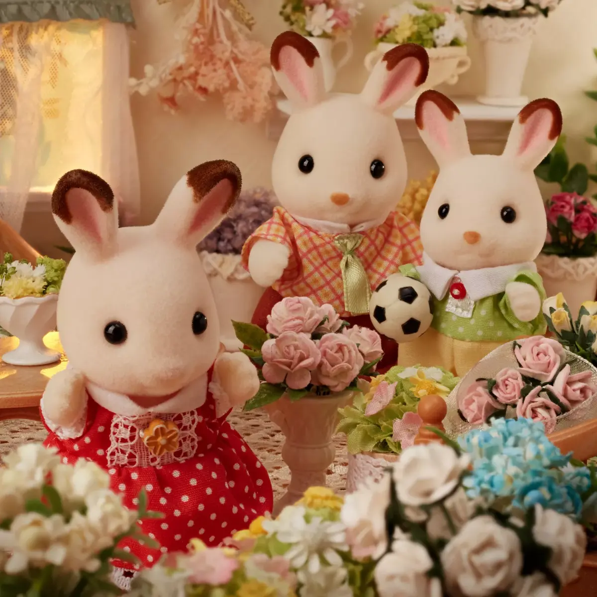 Sylvanian Families Chocolate Rabbit Family набор фигурок Photo 5