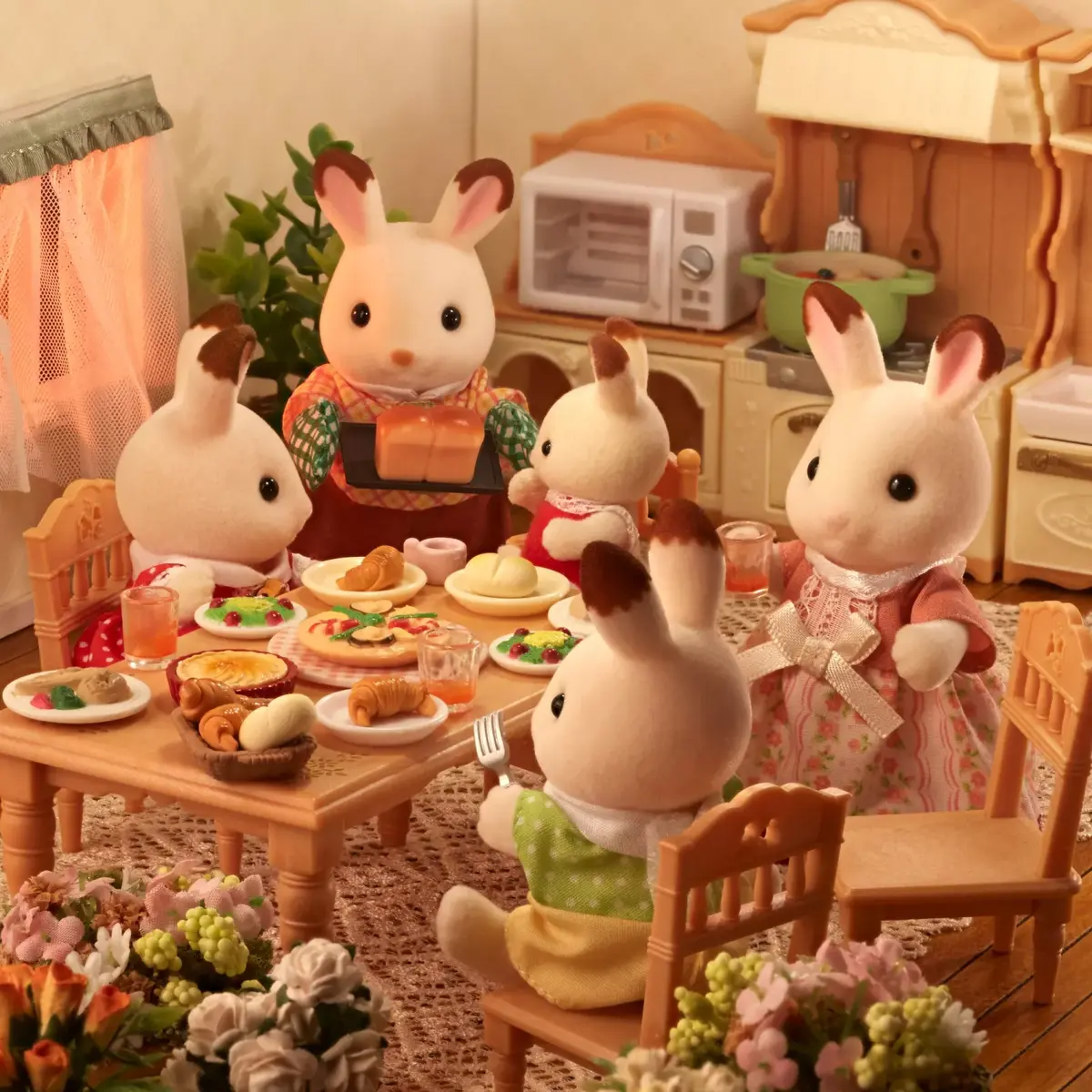 Sylvanian Families Chocolate Rabbit Family набор фигурок Photo 7