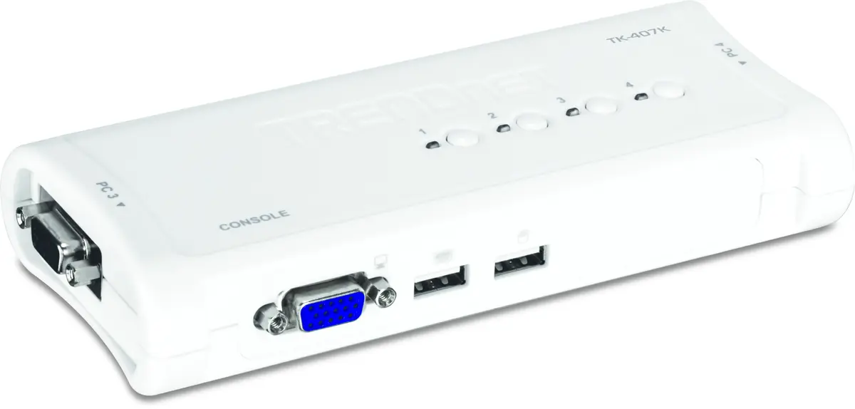 KVM slēdzis Trendnet TK-407K USB VGA