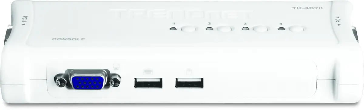 TRENDnet TK-407K 4-портовый USB VGA KVM-переключатель Photo 2