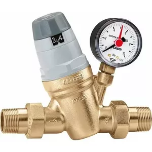 Редуктор давления с манометром CALEFFI 535061 — регулятор водяного давления 1"