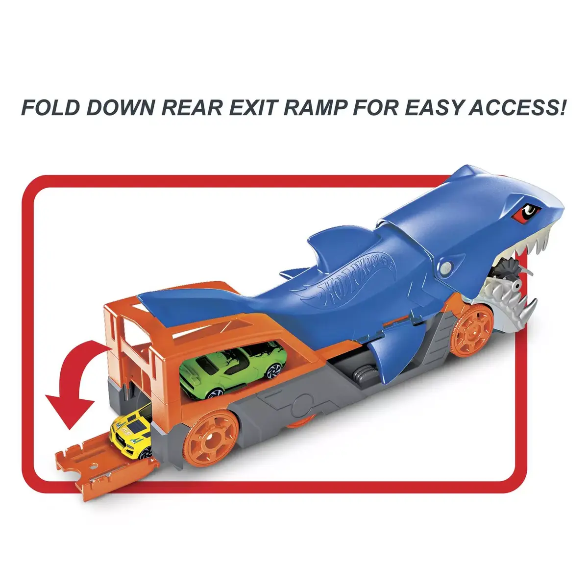 Transportlīdzekļu komplekts Hot Wheels City Shark Chomp Transporter Photo 9