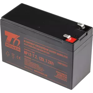 Sealed Lead-Acid Battery t6 power NP12-7.2 12V 7.2Ah for UPS and backup systems