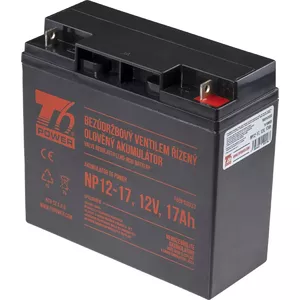 Sealed lead-acid battery t6 power NP12-17 12V 17Ah for UPS and backup power