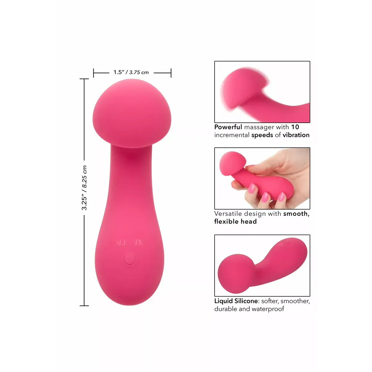 Силиконовый вибратор California Exotics PIXIES EXCITER PINK Photo 6