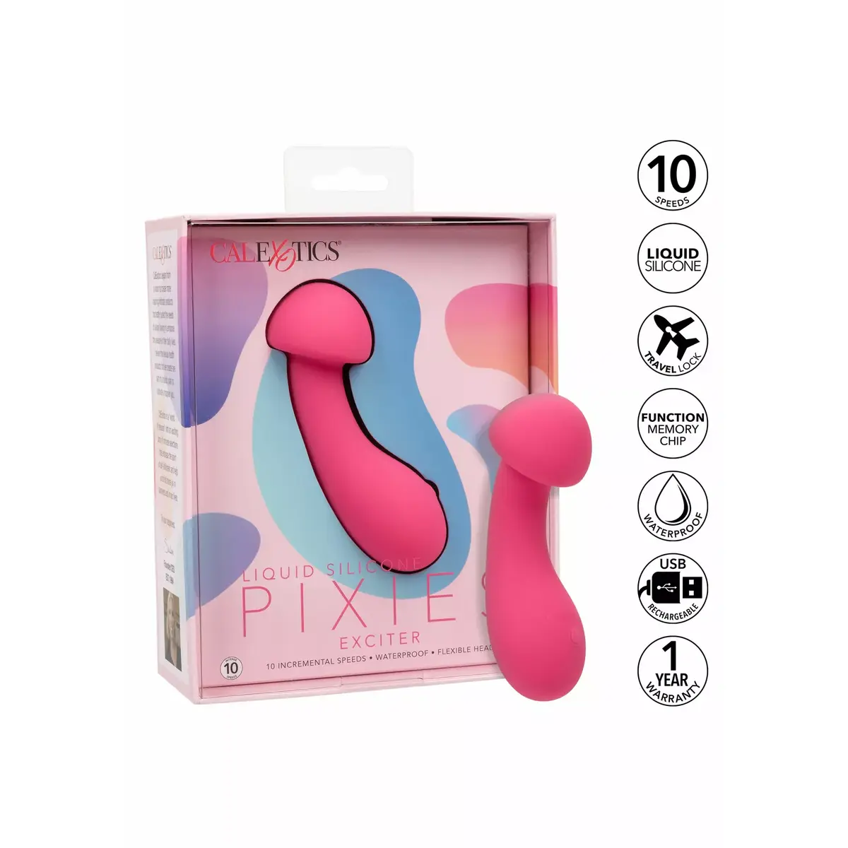 Силиконовый вибратор California Exotics PIXIES EXCITER PINK Photo 8