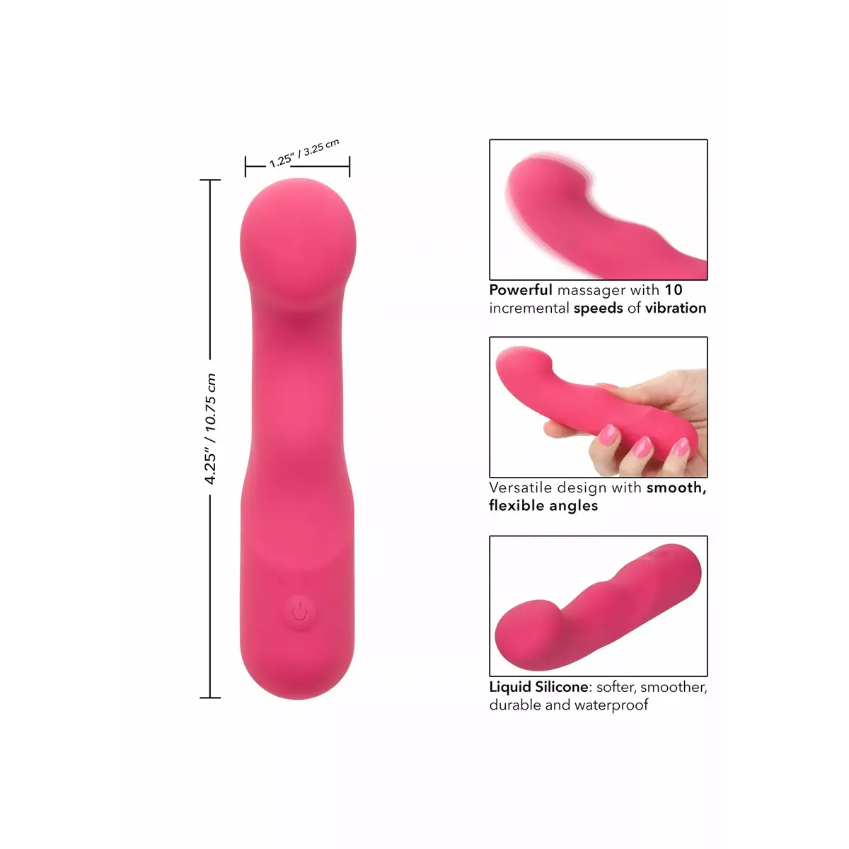 Вибратор CALEXOTICS PIXIES CURVY PINK Photo 3