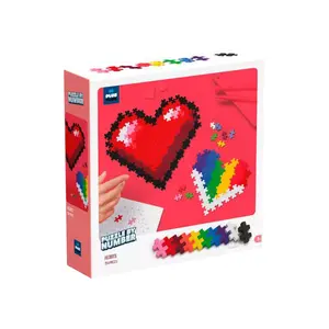 Plus-Plus Hearts Block puzzle 250 pieces — plus plus — Shapes set for ages 7–12