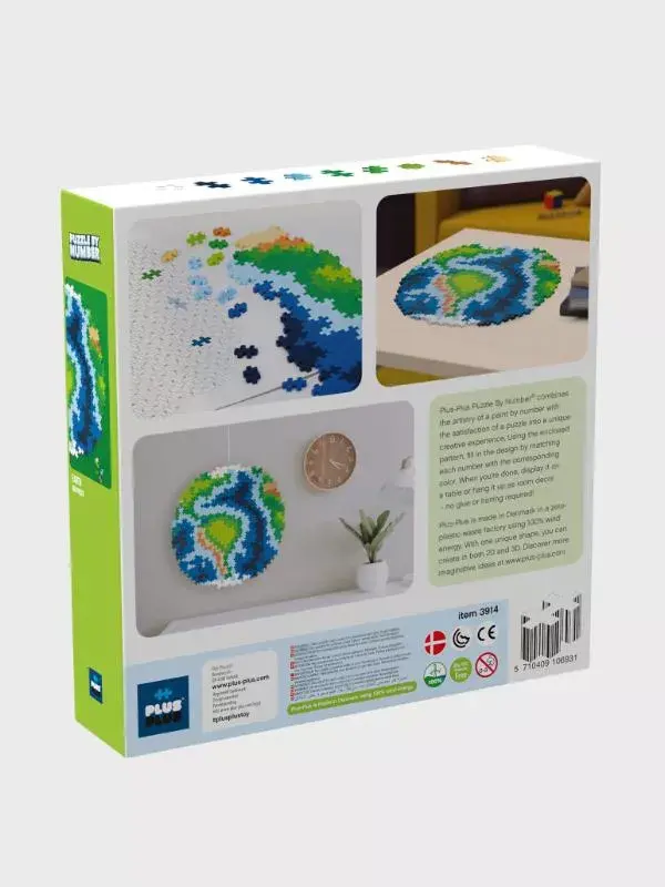 plus plus Earth Block Globe puzzle 800 pcs Photo 3