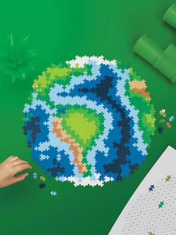 plus plus Earth Block Globe puzzle 800 pcs Photo 7