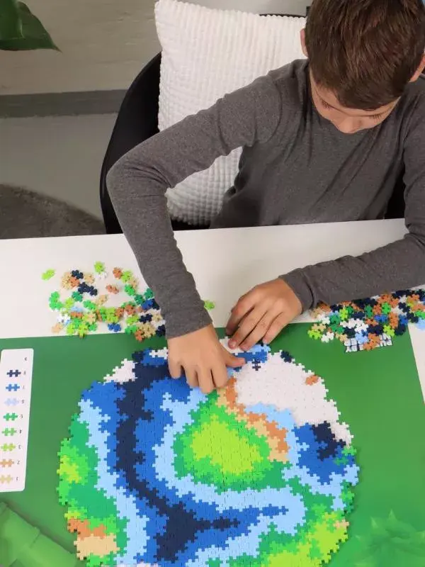 plus plus Earth Block Globe puzzle 800 pcs Photo 9