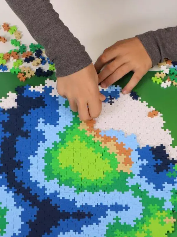 plus plus Earth Block Globe puzzle 800 pcs Photo 10