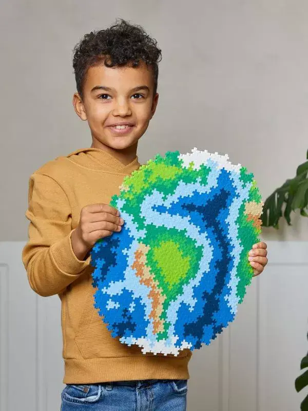 plus plus Earth Block Globe puzzle 800 pcs Photo 11