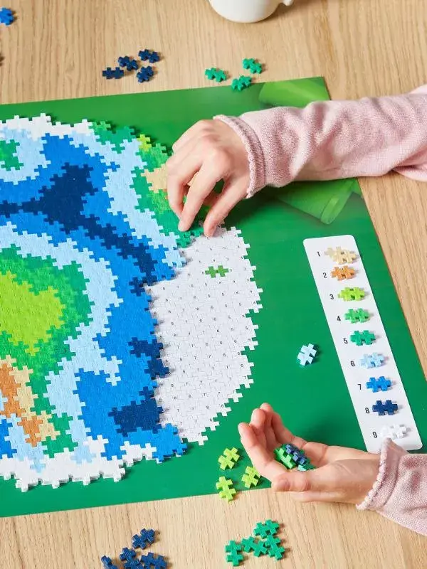 plus plus Earth Block Globe puzzle 800 pcs Photo 12