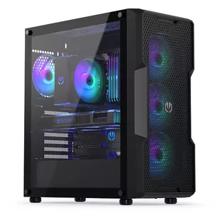 PC case ENDORFY Regnum 400 ARGB Tower Black — ATX, tempered glass, ARGB, 3x120mm front, 1x120mm rear, supports GPU 37 cm