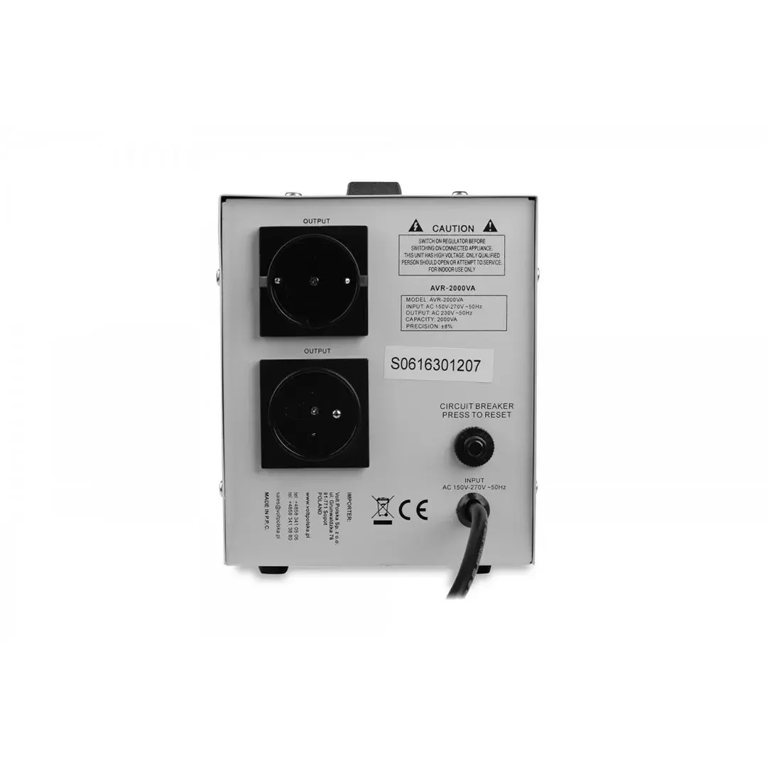 Volt Polska 5AVR2000SE sprieguma stabilizators Photo 2