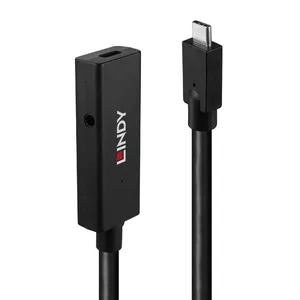 USB Extension Cable Lindy 5m USB 3.2 Gen 2 C/C Active Extension